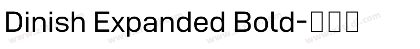 Dinish Expanded Bold字体转换
